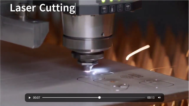 yihai fiber laser machine working for metal plate