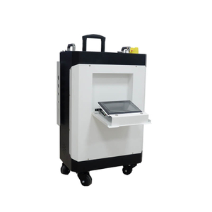  Small Size Luggage Box Type Gausaian 100w 200w Washer Pulsed Fiber Laser Cleaning Machine