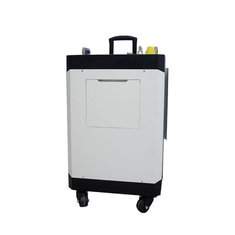  Small Size Luggage Box Type Gausaian 100w 200w Washer Pulsed Fiber Laser Cleaning Machine