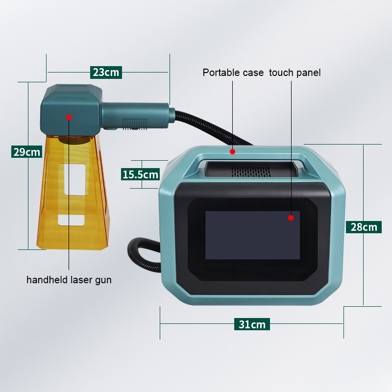 Easy To Operate New Style 50w Mini Handheld Fibre Laser Logo Marking Machine for Metal With Best Price
